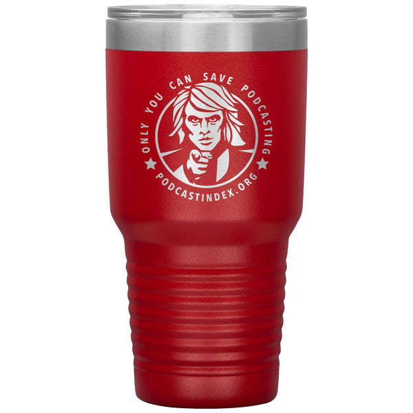SAVE PODCASTING! - 30 oz tumbler
