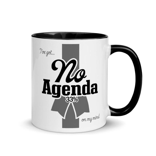 NO AGENDA RIBBON - accent mug