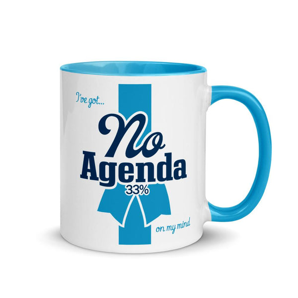 NO AGENDA RIBBON - accent mug