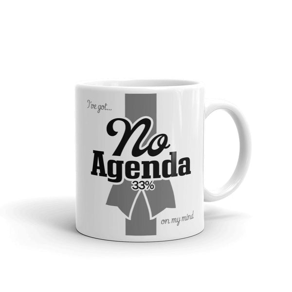 NO AGENDA RIBBON - mug