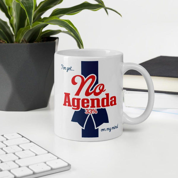 NO AGENDA RIBBON - mug