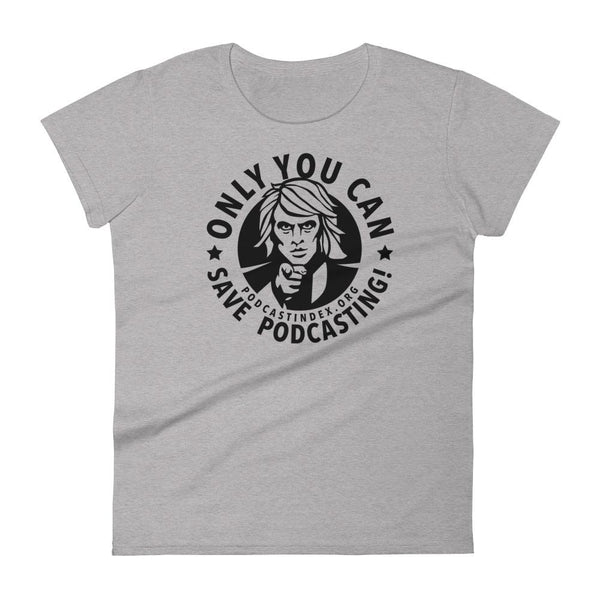 SAVE PODCASTING! - womens tee