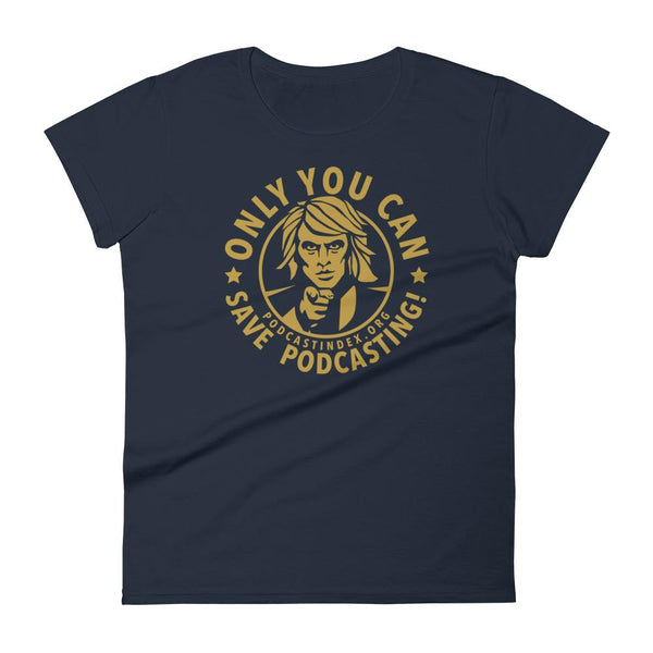 SAVE PODCASTING! - womens tee