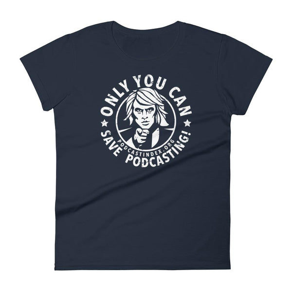 SAVE PODCASTING! - womens tee