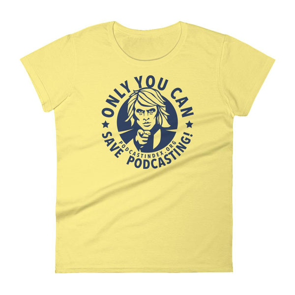 SAVE PODCASTING! - womens tee