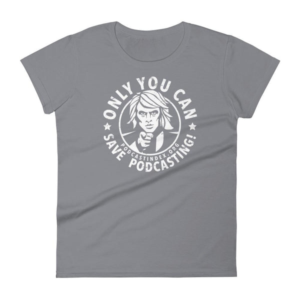 SAVE PODCASTING! - womens tee