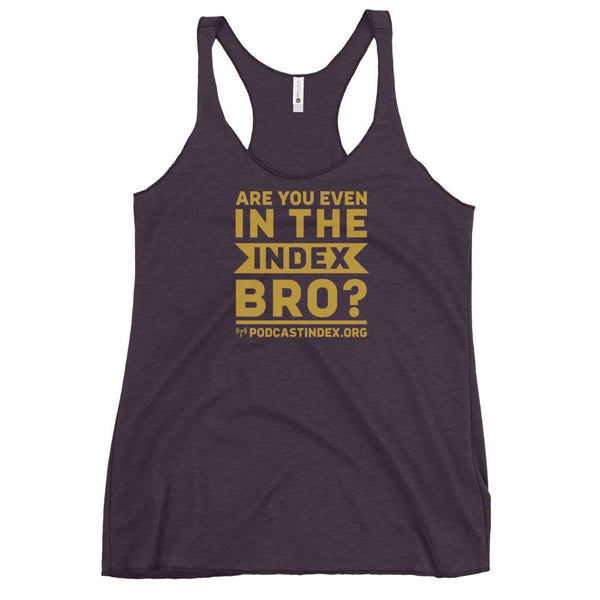 INDEX BRO? - racerback tank