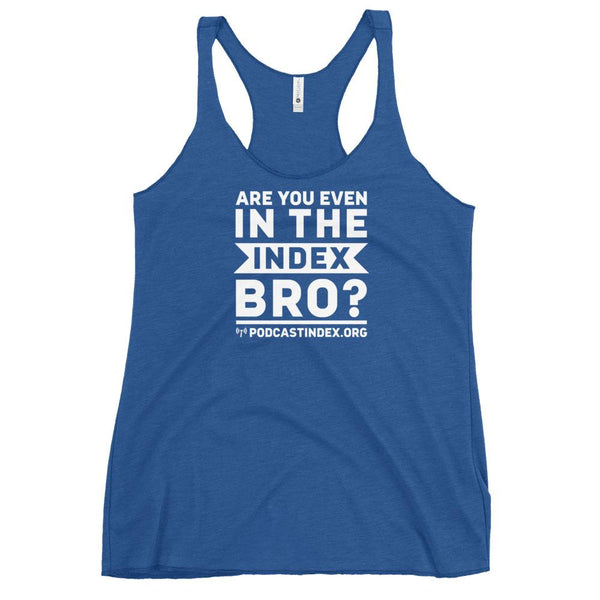 INDEX BRO? - racerback tank