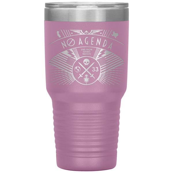 NO AGENDA RALLY - 30 oz tumbler