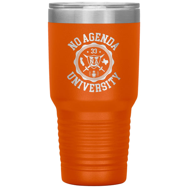 NO AGENDA UNIVERSITY - 30 oz tumbler