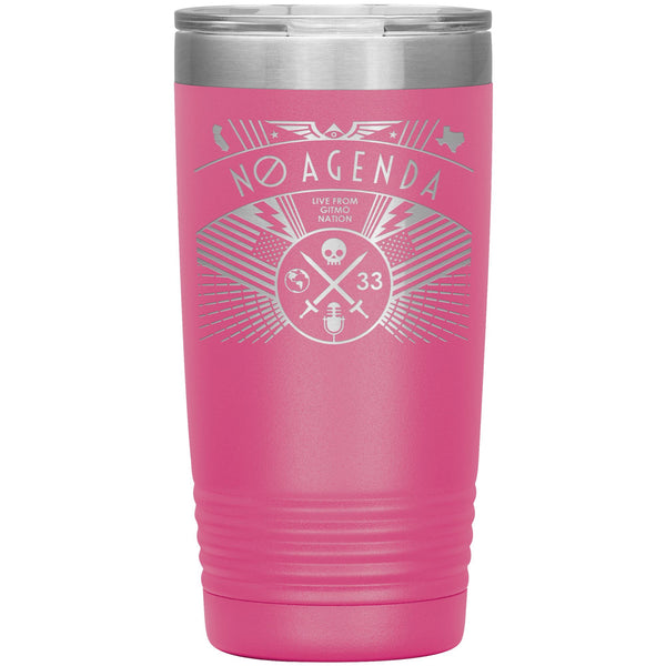 NO AGENDA RALLY - 20 oz tumbler