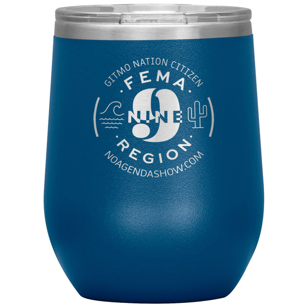 FEMA REGION NINE - 12 oz wine tumbler