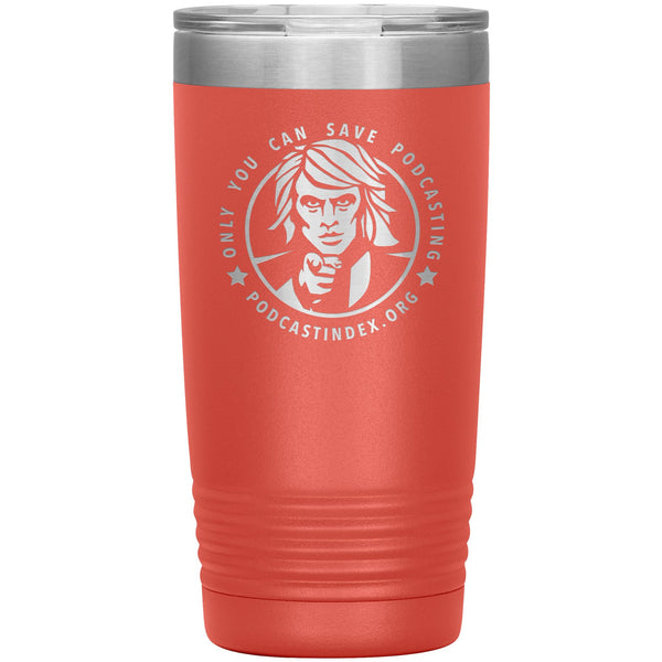 SAVE PODCASTING! - 20 oz tumbler