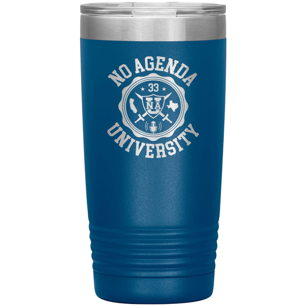 NO AGENDA UNIVERSITY - 20 oz tumbler