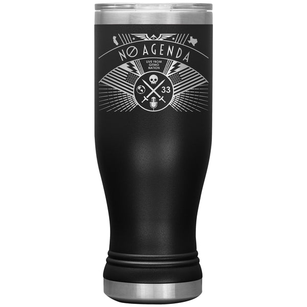 NO AGENDA RALLY - 20 oz boho tumbler