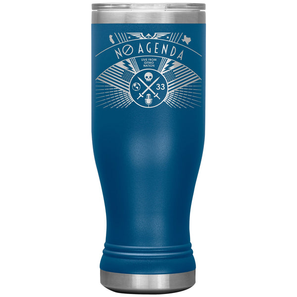 NO AGENDA RALLY - 20 oz boho tumbler