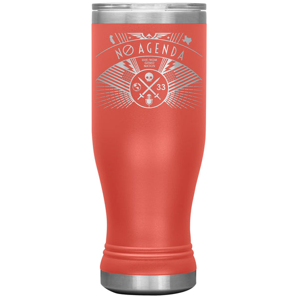 NO AGENDA RALLY - 20 oz boho tumbler