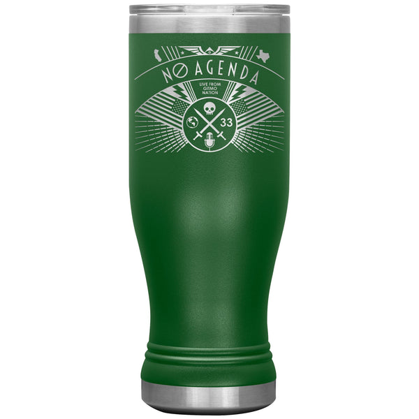 NO AGENDA RALLY - 20 oz boho tumbler