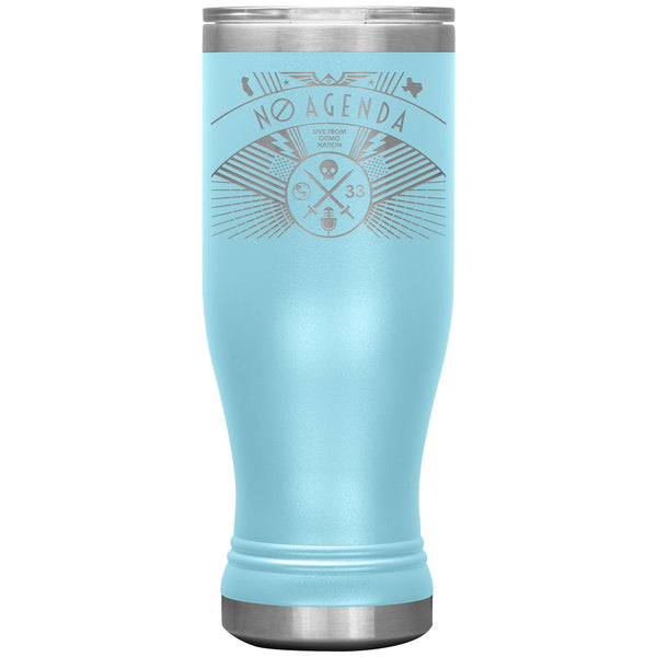 NO AGENDA RALLY - 20 oz boho tumbler