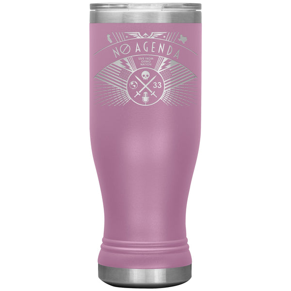 NO AGENDA RALLY - 20 oz boho tumbler