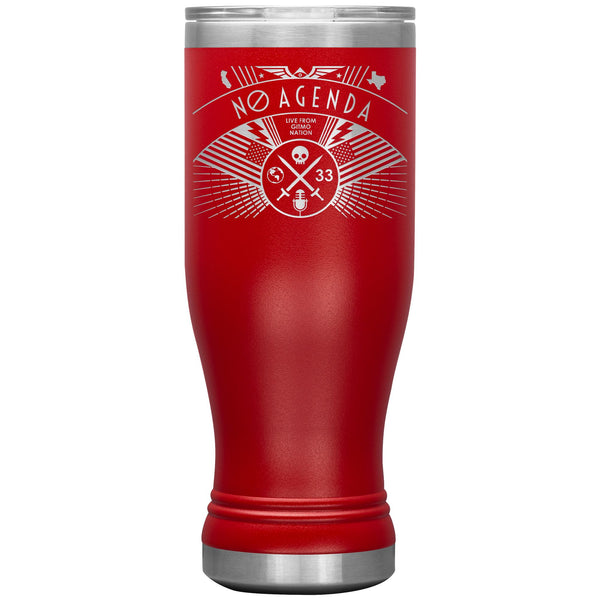 NO AGENDA RALLY - 20 oz boho tumbler