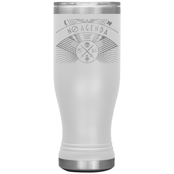 NO AGENDA RALLY - 20 oz boho tumbler