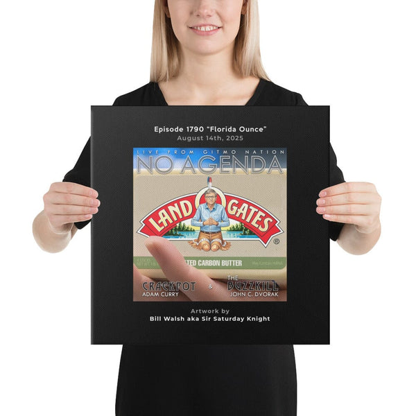 NO AGENDA 1790 - customizable canvas cover art