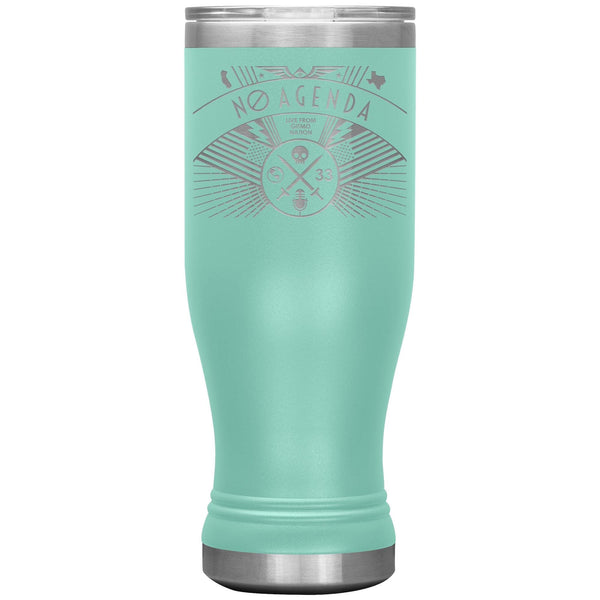 NO AGENDA RALLY - 20 oz boho tumbler