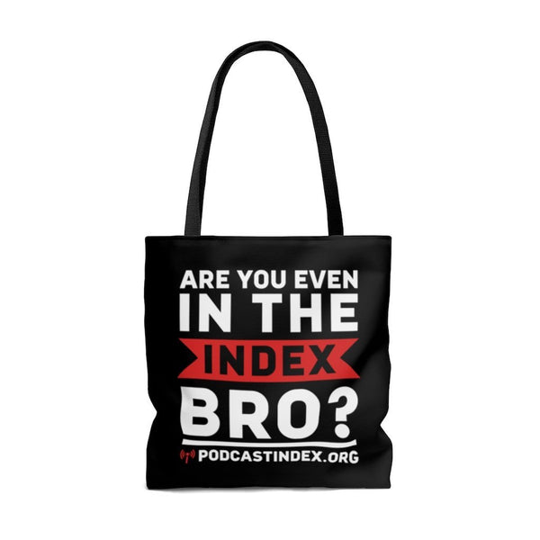 INDEX BRO? - BLK - tote bag