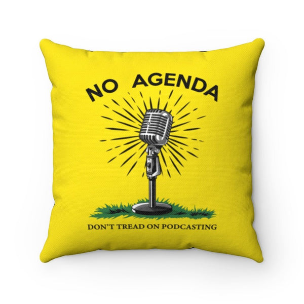 DONT TREAD ON PODCASTING - throw pillow