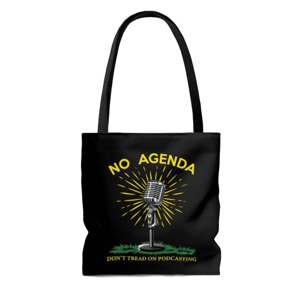 DONT TREAD ON PODCASTING - B - tote bag