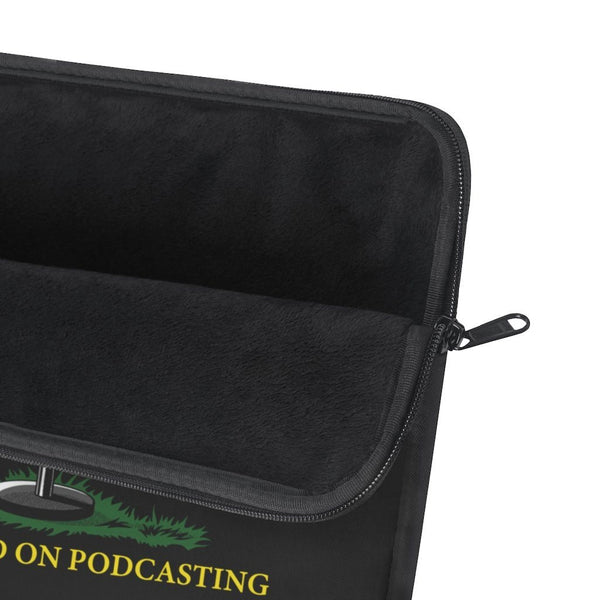 DONT TREAD ON PODCASTING - B - laptop sleeve