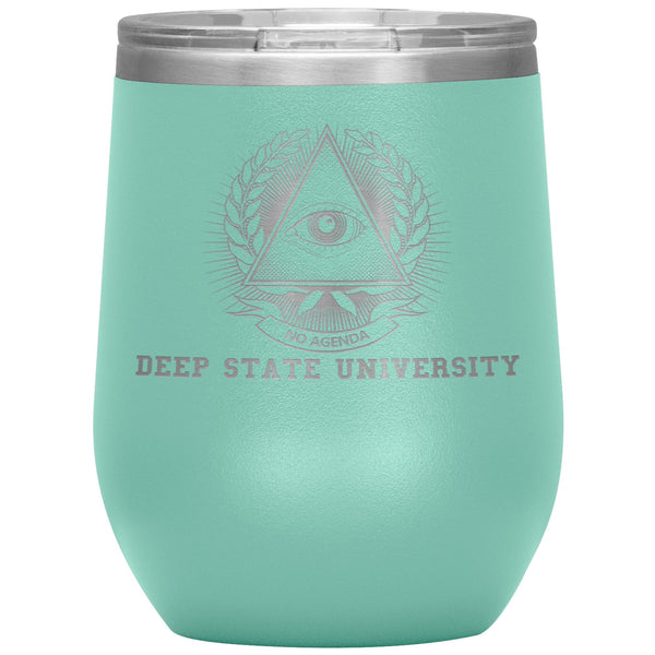 DEEP STATE UNIVERSITY - 12 oz wine tumbler