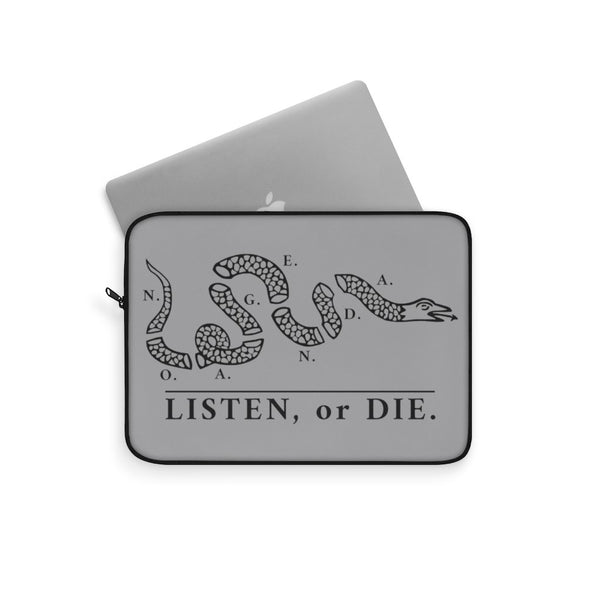 LISTEN OR DIE - GB - laptop sleeve
