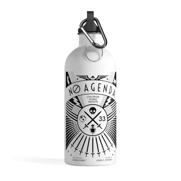 NO AGENDA RALLY - LIGHT - 14 oz water bottle