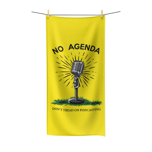 DONT TREAD ON PODCASTING - beach towel