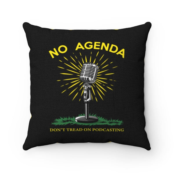 DONT TREAD ON PODCASTING - throw pillow