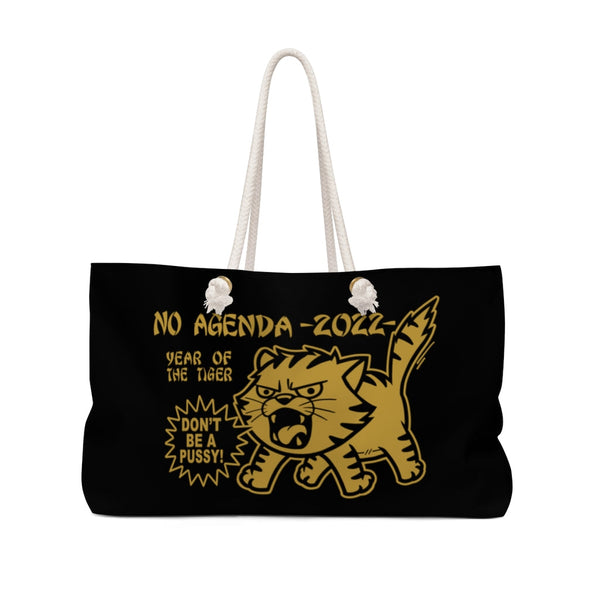 2022 YEAR OF THE TIGER - BLK - rope tote