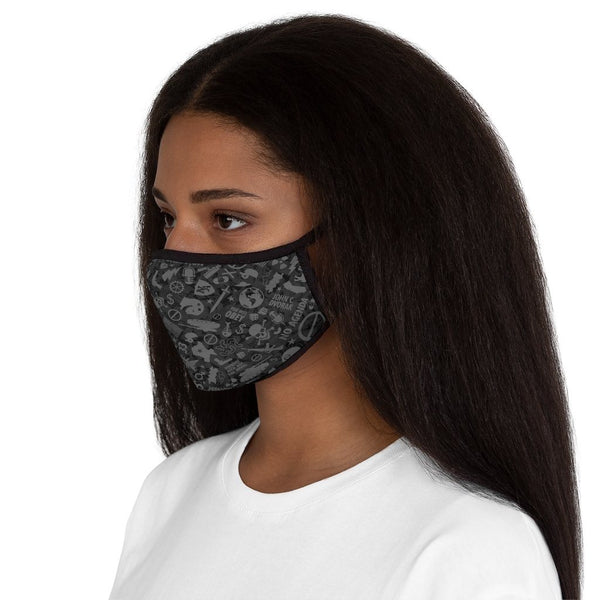 NO AGENDA CAMO - GREY - fitted face mask