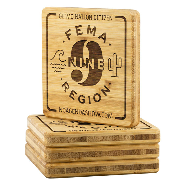 FEMA REGION NINE - bamboo coasters