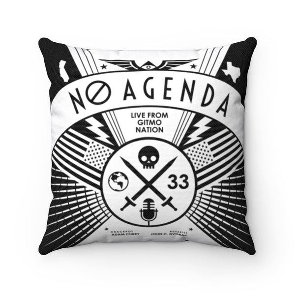 NO AGENDA RALLY - throw pillow