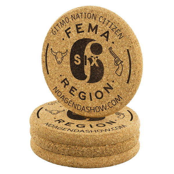 FEMA REGION SIX - cork coasters