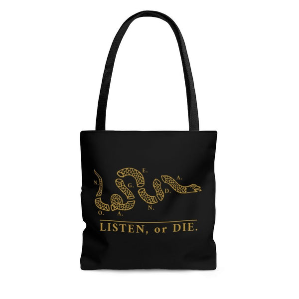LISTEN OR DIE - BG - tote bag