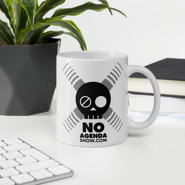 NO AGENDA SKULL - mug