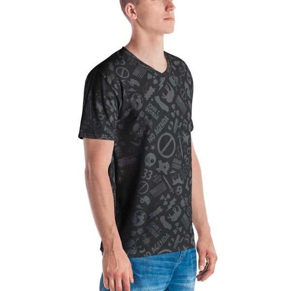 NO AGENDA CAMO - mens v neck