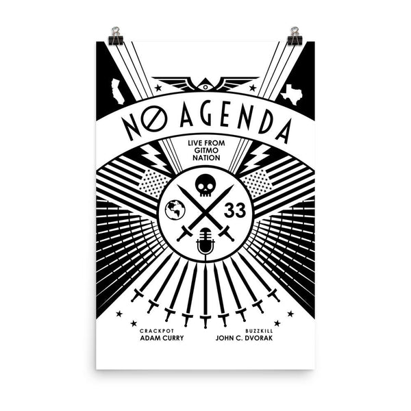 NO AGENDA RALLY | light - art print