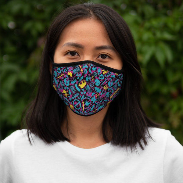 NO AGENDA CAMO - CMYK - fitted face mask