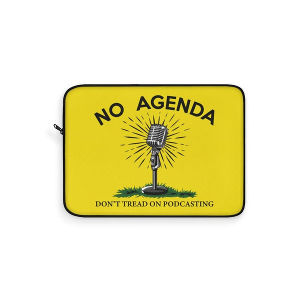 DONT TREAD ON PODCASTING - Y - laptop sleeve
