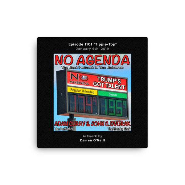NO AGENDA 1101 - customizable canvas cover art