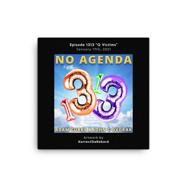 NO AGENDA 1313 - customizable canvas cover art